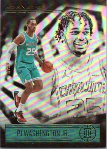 2020-21 Panini Illusions PJ Washington Jr. Hornets trading card with original gloss quality