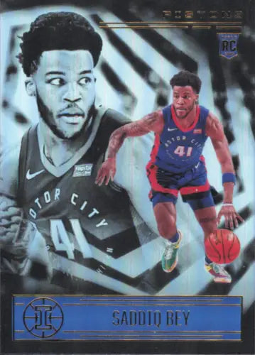 Saddiq Bey 2020-21 Panini Illusions #159 Rookie Basketball Card Detroit Pistons