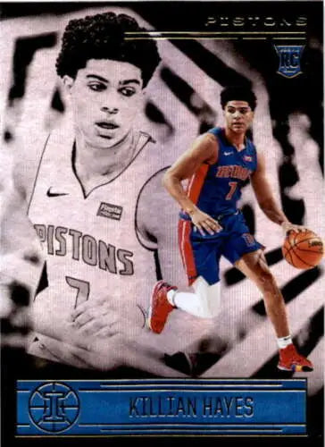 Killian Hayes basketball card 2020-21 Panini Illusions NM-MT RC original gloss finish