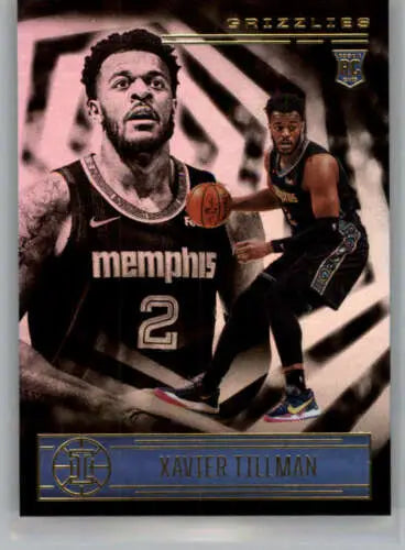 Xavier Tillman basketball card 2020-21 Panini Illusions NM-MT RC Grizzlies original gloss