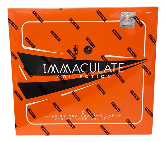 Orange box for Panini Immaculate Collection Basketball Hobby Box 2020-21