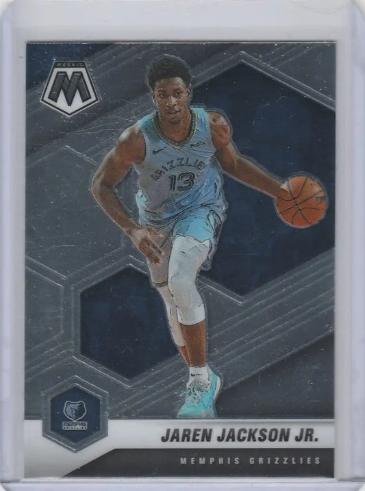 Basketball trading card of Jeren Jackson Jr Memphis Grizzlies from Panini Mosaic