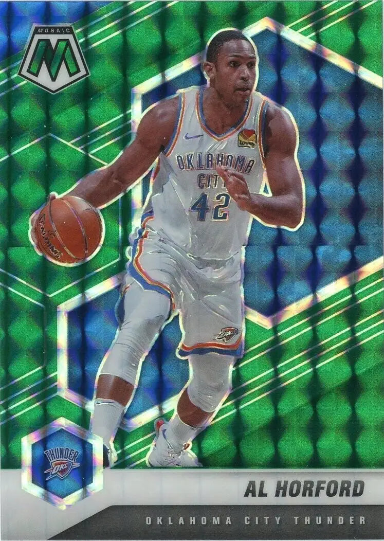 Mosaic Al Horford Green Oklahoma City Thunder Basketball Card 2020-21 Panini