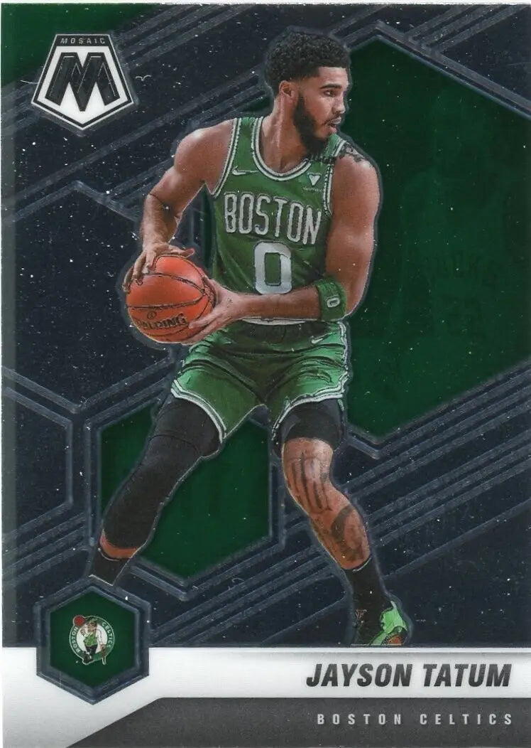 Jayson Tatum Boston Celtics Panini Mosaic basketball card 2020-21 #107