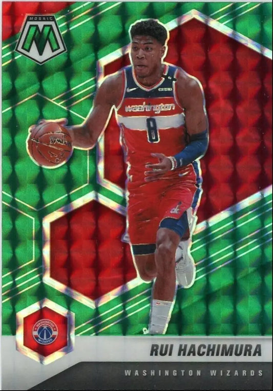 Mosaic Rui Hachimura basketball card from 2020-21 Panini Mosaic collection