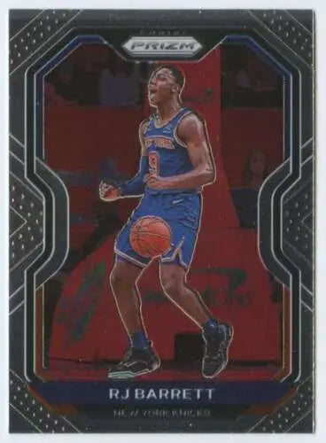 RJ Barrett basketball card from 2020-21 Panini Prizm with original gloss finish