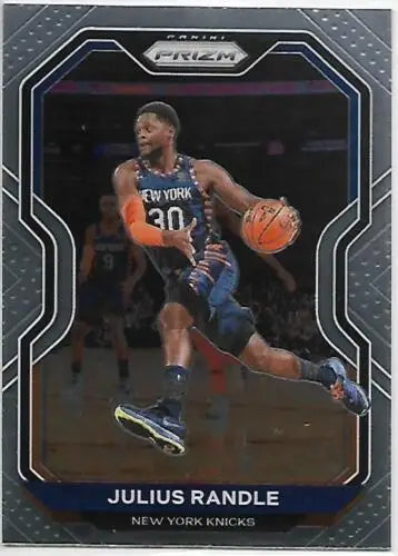 Julius Randle basketball card from 2020-21 Panini Prizm with original gloss finish