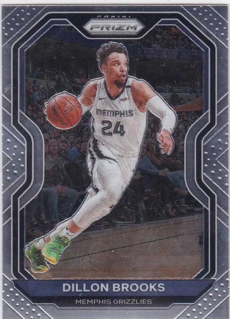 Basketball trading card of Dillon Brooks Memphis Grizzlies from Panini Prizm 2020-21