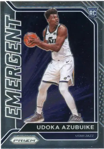 Udoka Azubuike 2020-21 Panini Prizm Emergent basketball card for Utah Jazz collectors