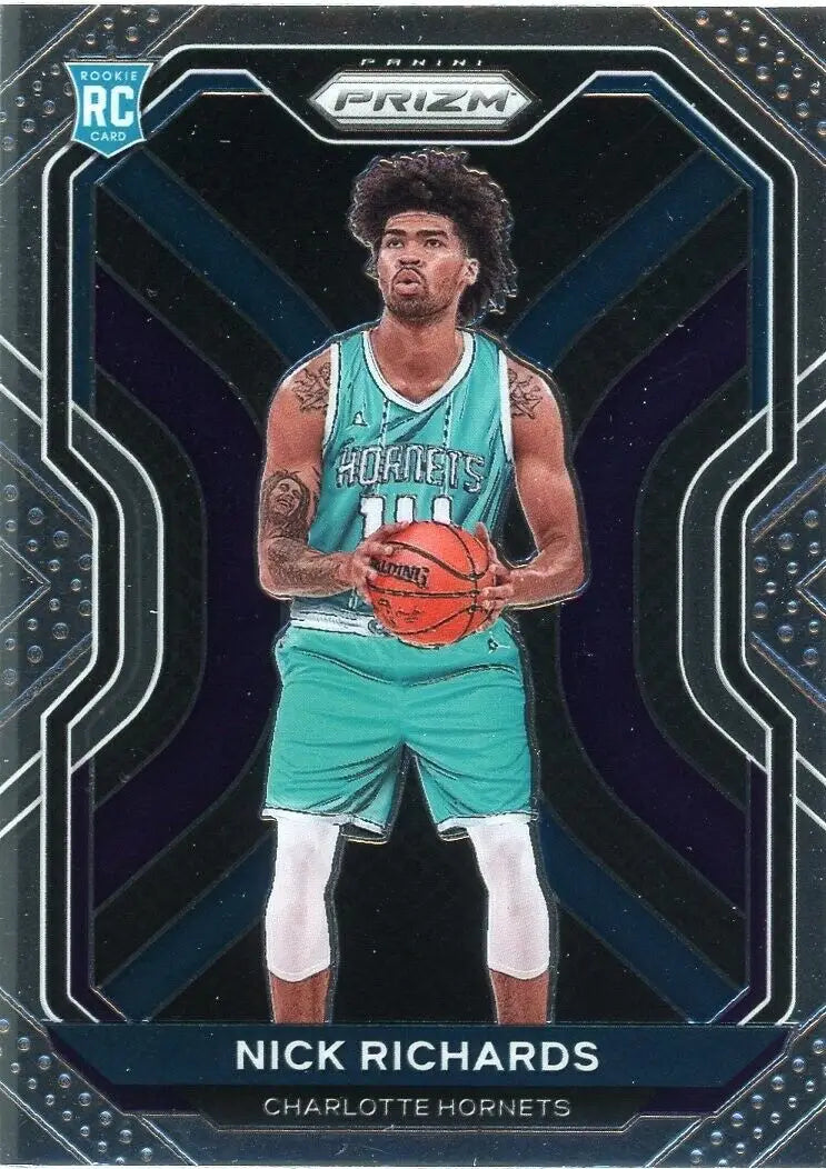 Panini Prizm Nick Richards Rookie Charlotte Hornets NBA Basketball Card #253