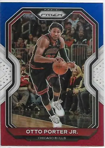 Otto Porter Jr. 2020-21 Panini Prizm Red White and Blue basketball card with original gloss