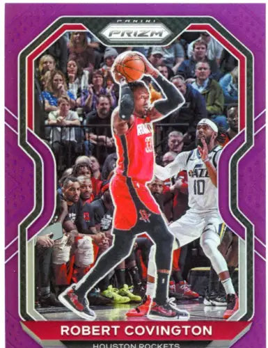 2020-21 Panini Prizm Purple Robert Covington basketball card Houston Rockets /99 NM-MT