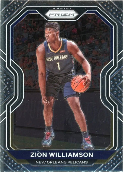 2020-21 Panini Prizm Zion Williamson New Orleans Pelicans NBA Basketball Card #185