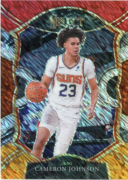 Cameron Johnson basketball card from 2020-21 Panini Select Phoenix Suns collection