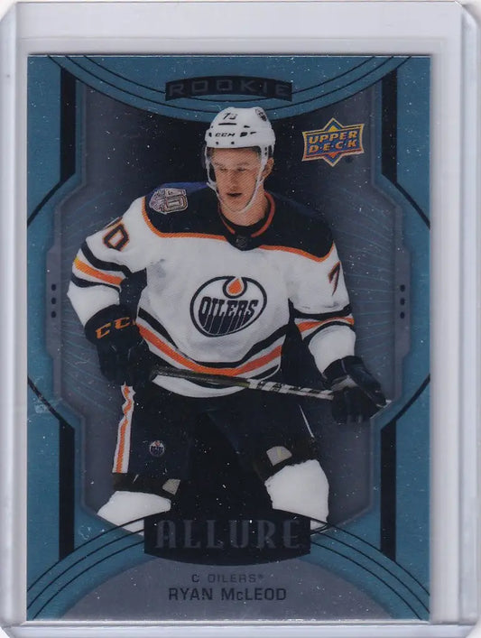 Hockey trading card of Ryan McLeod Edmonton Oilers from Upper Deck Allure 2020-21