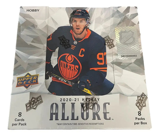 2020-21 Upper Deck Allure Hockey Box featuring Edmonton Oilers player for collectors