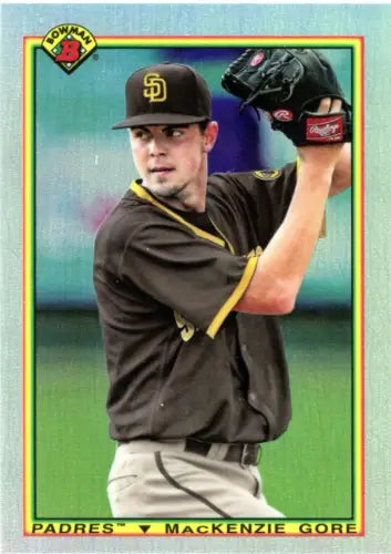 Mackenzie Gore Baseball Card from 2020 Bowman Chrome San Diego Padres MLB NM-MT