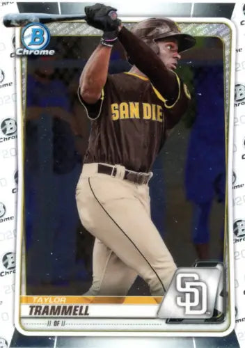 2020 Bowman Chrome Prospects BCP130 Taylor Trammell San Diego Padres baseball card