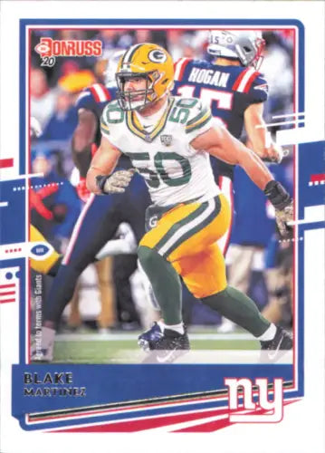 Blake Martinez New York Giants football card from 2020 Donruss NFL collection