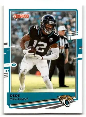 Dede Westbrook Jacksonville Jaguars football card from 2020 Donruss with original gloss