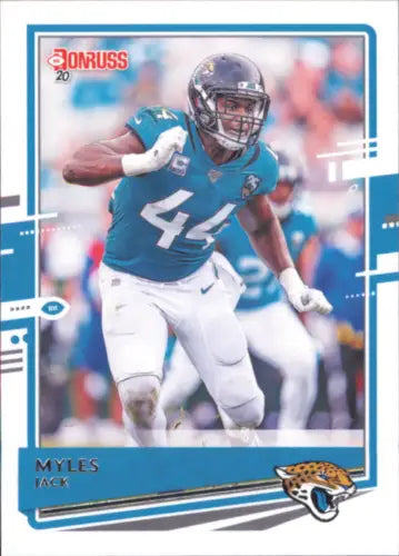 Myles Jack Jacksonville Jaguars NFL card from 2020 Donruss #131 in NM-MT condition