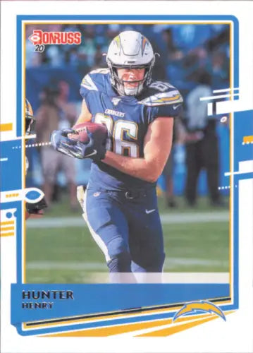 Hunter Henry 2020 Donruss #139 NFL card featuring Los Angeles Chargers player