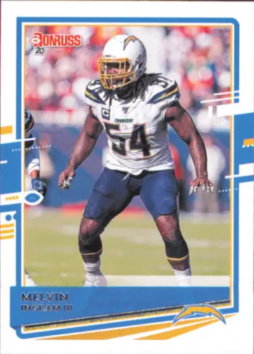 Melvin Ingram II Los Angeles Chargers football card from 2020 Donruss #140 NM-MT