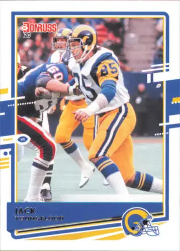 Jack Youngblood Los Angeles Rams football card from 2020 Donruss #149 NM-MT