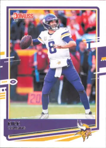 Kirk Cousins Minnesota Vikings football card from the 2020 Donruss set NM-MT