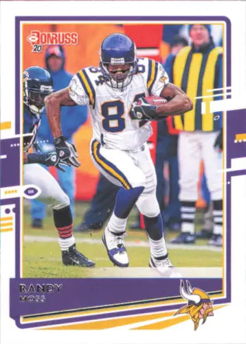 Randy Moss Minnesota Vikings Football Card from 2020 Donruss #165, NM-MT condition