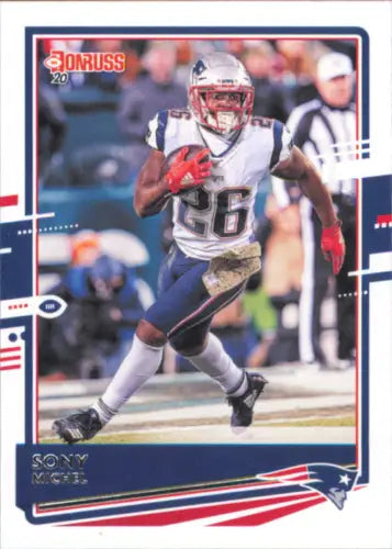 Sony Michel 2020 Donruss #168 New England Patriots Football Card NM-MT