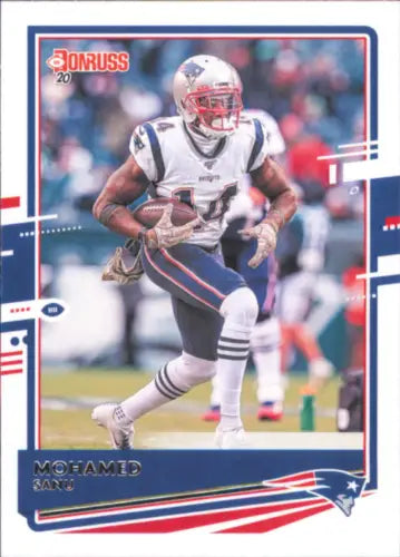 Mohamed Sanu New England Patriots Football NFL Card 2020 Donruss #172 NM-MT