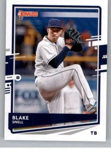 Blake Snell baseball card 2020 Donruss #175 NM-MT Rays with original gloss finish