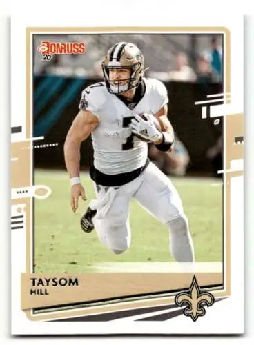 Taysom Hill New Orleans Saints Football Card with original gloss finish, 2020 Donruss #178