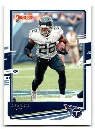 Derrick Henry Tennessee Titans football card from 2020 Donruss with original gloss