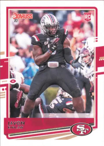 2020 Donruss 265 Javon Kinlaw Rookie Card San Francisco 49ers NFL Trading Card NM-MT