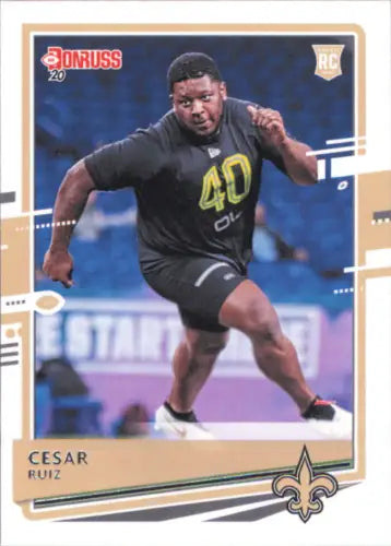 Cesar Ruiz Rookie New Orleans Saints Football Card 2020 Donruss #281 NM-MT