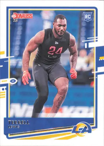 2020 Donruss Terrell Lewis Rookie Card for Los Angeles Rams NFL collectors