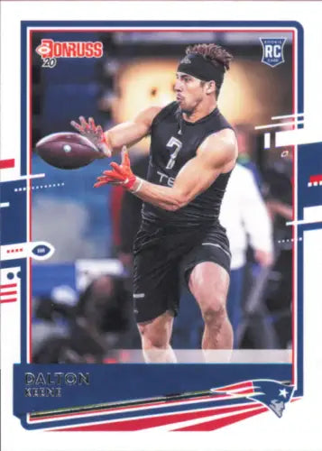 Dalton Keene Rookie trading card from 2020 Donruss for England Patriots fans