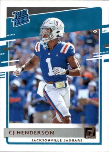 CJ Henderson rookie card from 2020 Donruss #348 in NM-MT condition with original gloss