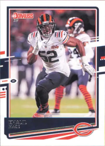 Khalil Mack Chicago Bears football card from 2020 Donruss #57 in NM-MT condition