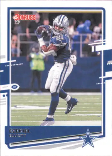 Ezekiel Elliott Dallas Cowboys football card from 2020 Donruss #79 NM-MT condition