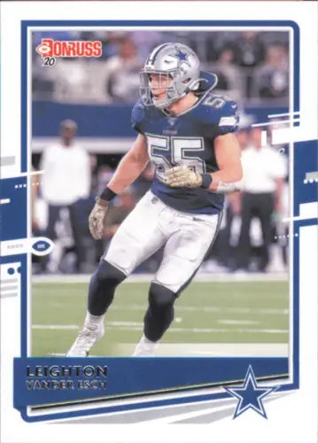 Leighton Vander Esch 2020 Donruss NFL Card for Dallas Cowboys collectors