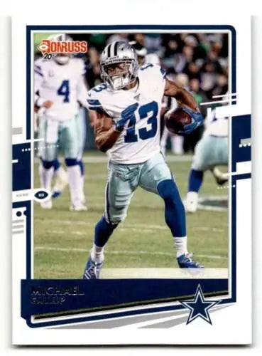 Michael Gallup Dallas Cowboys football card 2020 Donruss #84 original gloss NM Nea