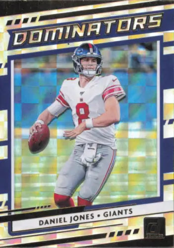 2020 Donruss Dominators Daniel Jones football card from New York Giants NM-MT condition