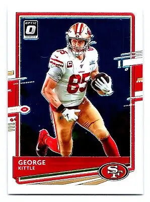 George Kittle football card from 2020 Donruss Optic #87 collectible sports card