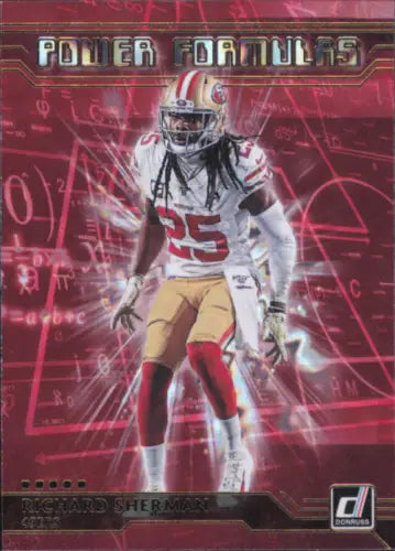 Richard Sherman 2020 Donruss Power Formulas football card San Francisco 49ers NM-MT