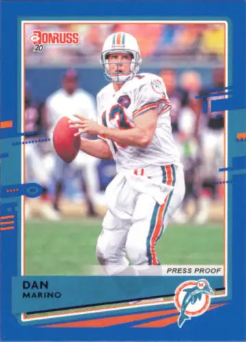 Dan Marino 2020 Donruss Press Proof Blue #155 Miami Dolphins Football Card NM-MT