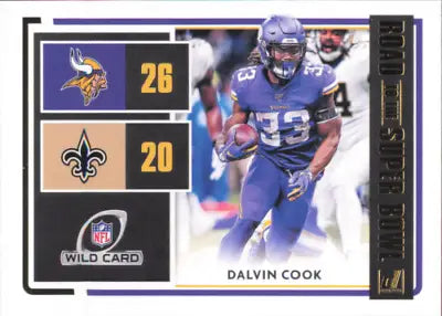 Dalvin Cook 2020 Donruss Road to the Super Bowl Wild Card football card NM-MT