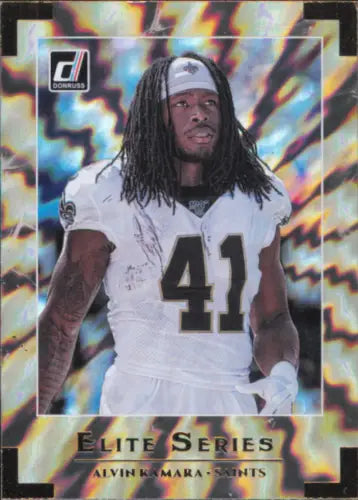 Alvin Kamara 2020 Donruss Elite Series football card New Orleans Saints NM-MT condition